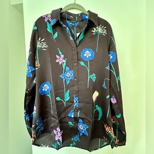 **NWT** Ann Taylor Botanical Fitted Button Down (Tall)